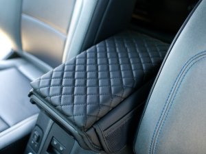 Ford Bronco Armrest Cover - EcoLeather - w/ side storage pockets Ford Bronco Armrest Cover - EcoLeather - w/ side storage pockets